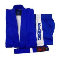 Костюм для самбо OXXFIRE, 500гр/м2, синий, 00/120 / WS
