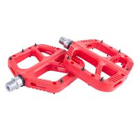Педали нейлон со сьемными шипами, подш. скольж., 9/16", 350гр N-9 red / TT