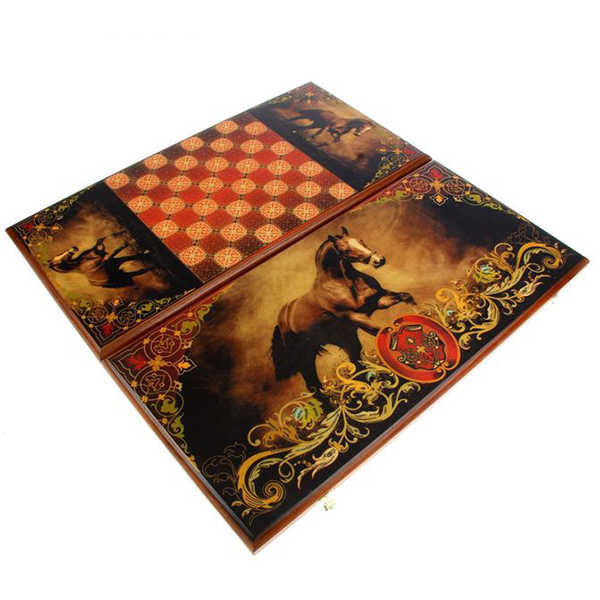 Настольная игра 2 в 1 "Вороной": шашки, нарды, доска 40 х 40 см / 1300779