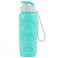 Бутылка для воды "HEALTH and FITNESS" со шнурком, 500 ml., anatomic, мятный / КК0030 