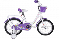 Велосипед TechTeam Firebird 16" бело-фиолетовый (сталь) / TT