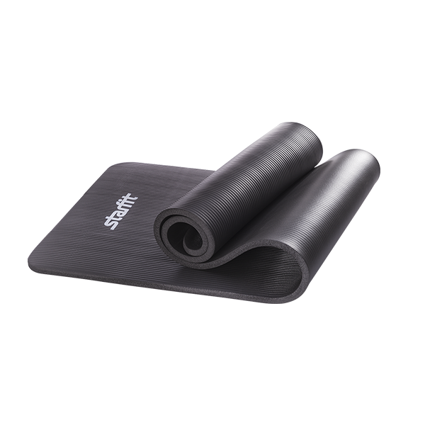 Коврик для йоги STARFIT FM-301 NBR 183x58x1,5 см, черный / 8852