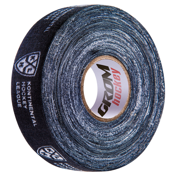 Лента хоккейная KHL для крюка, 24mmX25m, черный / 11022