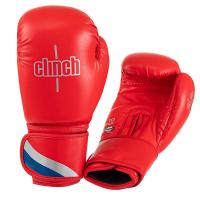 Перчатки боксерские Clinch Olimp 2.0 красные (вес 12 унций) / C211
