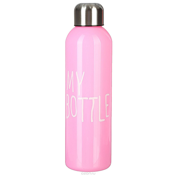 Бутылка для воды My Bottle с винтовой крышкой, 500 мл, розовая / 2463603