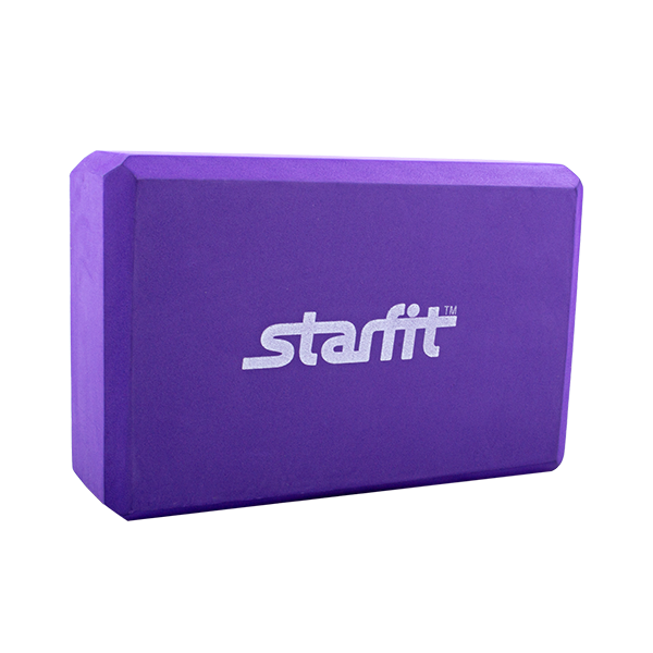 Блок для йоги STARFIT FA-101 EVA, фиолетовый / 8669