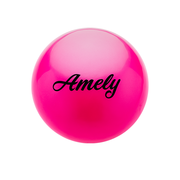 Мяч для х/г Amely AGB-101 19 см, розовый / 12855