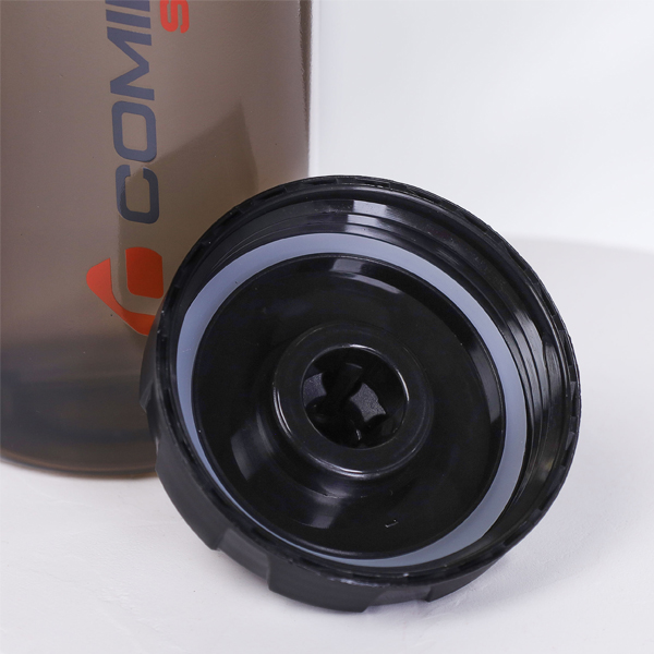 Бутылка велосипедная COMIRON RACE1 гоночная, силикон.клапан +уплотнит., пищ.PP, Gray 550ml / 735069