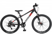 Велосипед TechTeam Sprint 24"х13" черный (чёрно-красный) / TT