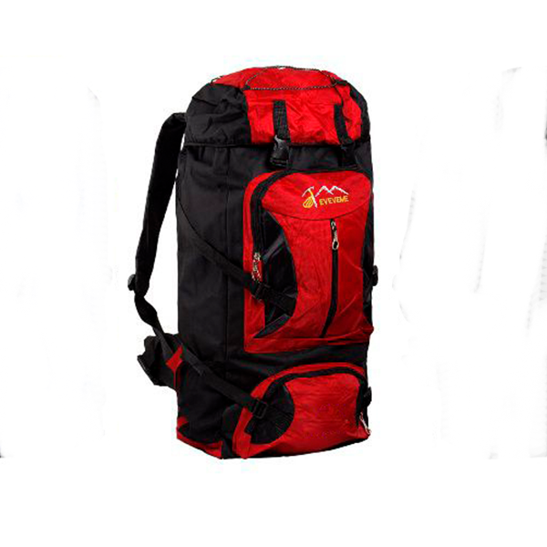 Рюкзак туристический PANYANNZHE Extreme 75л, В70*Ш35*Г20см., цв. черн./красн. / 701125