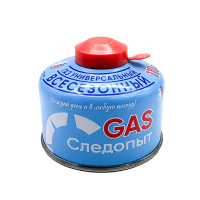 Газ для порт. плит "СЛЕДОПЫТ", метал. баллон, 110гр. резьб., (всесезонный) РОССИЯ / PF-FG-110R
