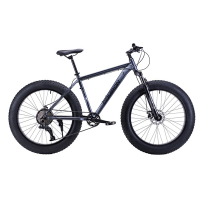 Велосипед фэт-байк 26"x4" рама 21" COMIRON CHUBBY, 1*10sp L-TWOO, 34T, чёрно-серый mustang / 721341