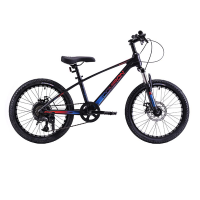 Велосипед 20" R20B COMIRON RAPID NEW чёрный глянцевый красно-синий неон / 710545