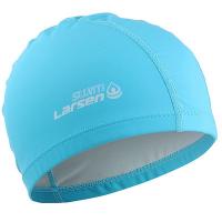 Шапочка плавательная Larsen Swim PU106 бирюзовый / AL