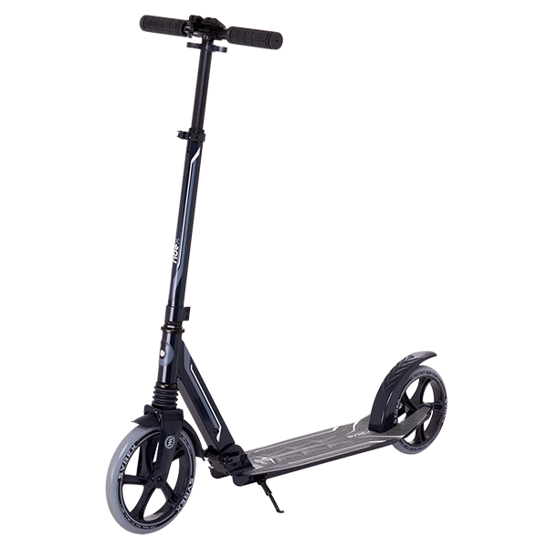 Самокат 2-х колесный RIDEX 230/200 мм Syrex, черный / 14336