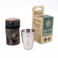 Рюмка "СЛЕДОПЫТ" 25 мл в тубе из oxford camo pixel, рюмки без оплетки, 4 шт / PF-CWS-P30SET