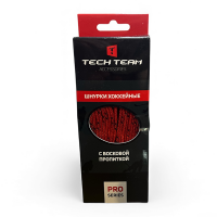 Шнурки хоккейные с пропиткой красный/red р-р 305 мм (120) / NN014935