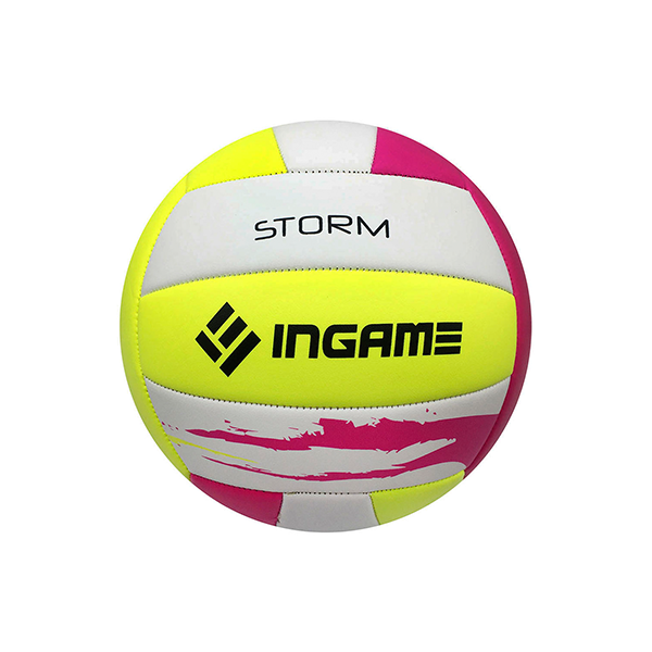Мяч волейбольный INGAME STORM розово-желто белый / WS