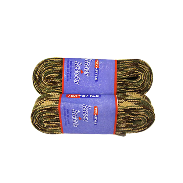 Шнурки для коньков Tex Style с пропиткой хаки 2,74 м / 7803
