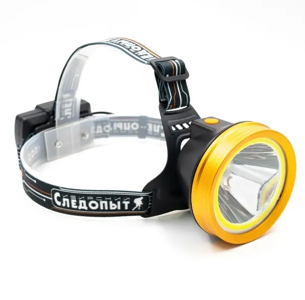 Фонарь налобный "СИБИРСКИЙ СЛЕДОПЫТ-RING LIGHT", 1 LED + 1 COB, аккум. 220В / PF-PFL-HL52