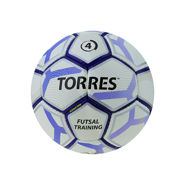 Мяч футбольный TORRES Futsal Training р.4 32 панели. PU, 4 подкл. слоя / F30644