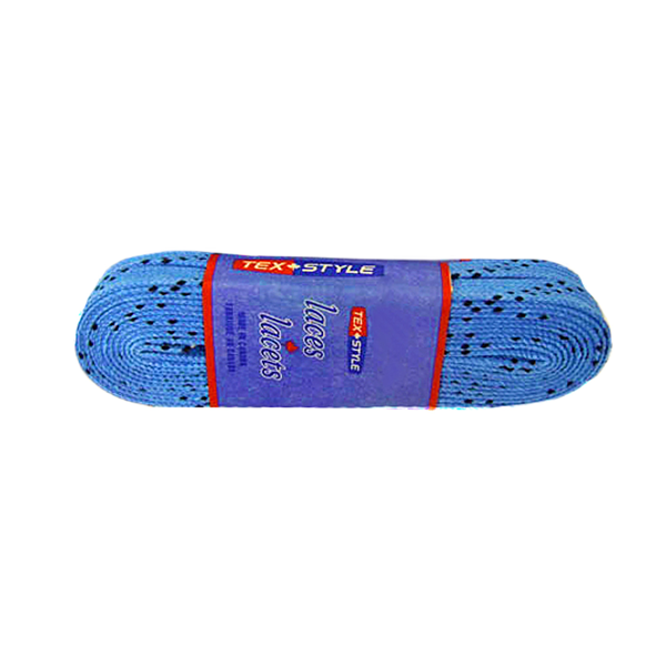 Шнурки для коньков Tex Style с пропиткой синие 2,44 м / 7791