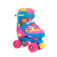 Раздвижные роликовые коньки КВАДЫ JUST pink (S (29-32)) / Alcap