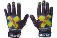 Перчатки для фитнеса Starfit WG-104,  с пальцами, черный/мультицвет (L) / 20816