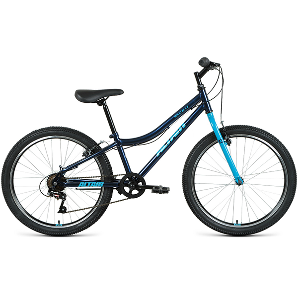 Велосипед 24" Altair MTB HT 24 1.0 6 ск 20-21 г (12" Темно-синий/Мятный/RBKT11N46003) / 39019