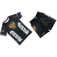 Комплект майка/шорты RUSSIA(TR)3010 детский, черный 152(8-9л) / WS