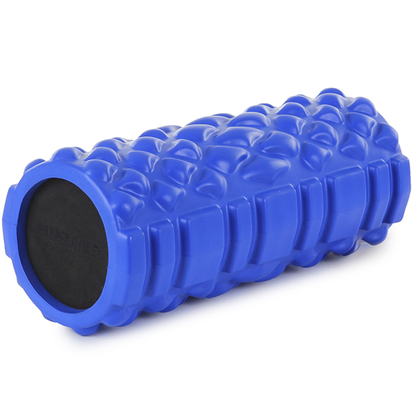 Цилиндр рельефный для фитнеса Harper Gym EG04 Ø13см х 33 см синий