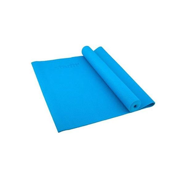 Коврик для йоги STARFIT FM-101 PVC 173x61x1,0 см, синий / 8839