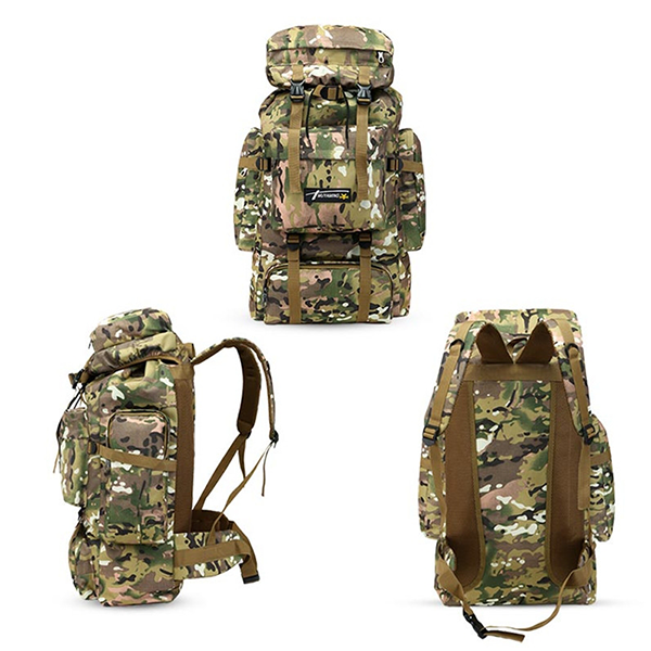 Рюкзак туристический PANYANNZHE Extreme 70л, В70*Ш35*Г20см., цв. КМФ / 701134