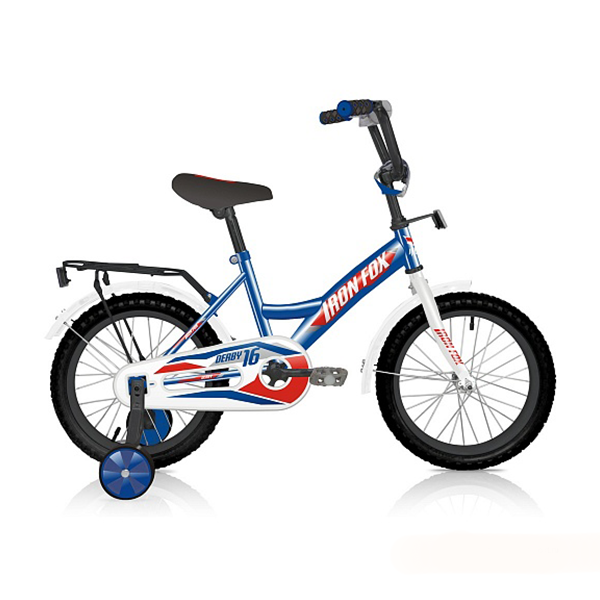 Велосипед Iron Fox Derby 16 1ск, синий/красный/белый / AL