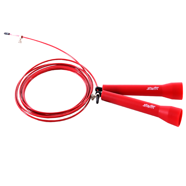 Скакалка STARFIT RP-202 ПВХ скоростная, бордовый, 3,1м / 10043
