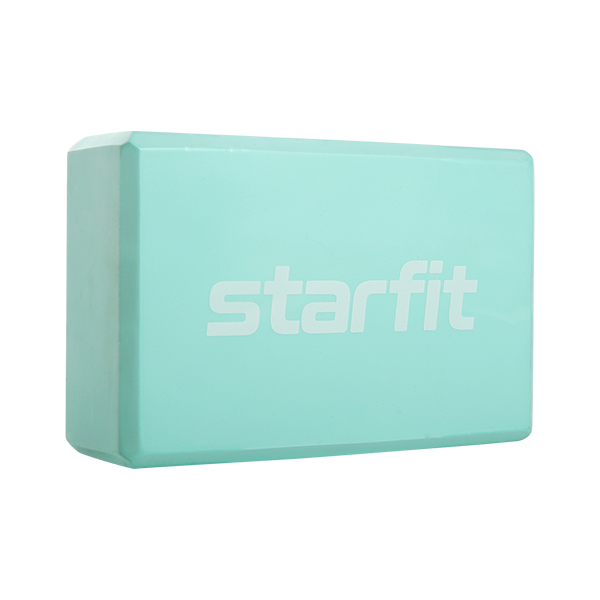 Блок для йоги STARFIT YB-200 EVA, 8 см, 115 гр, 22,5х15 см, мятный / 3528