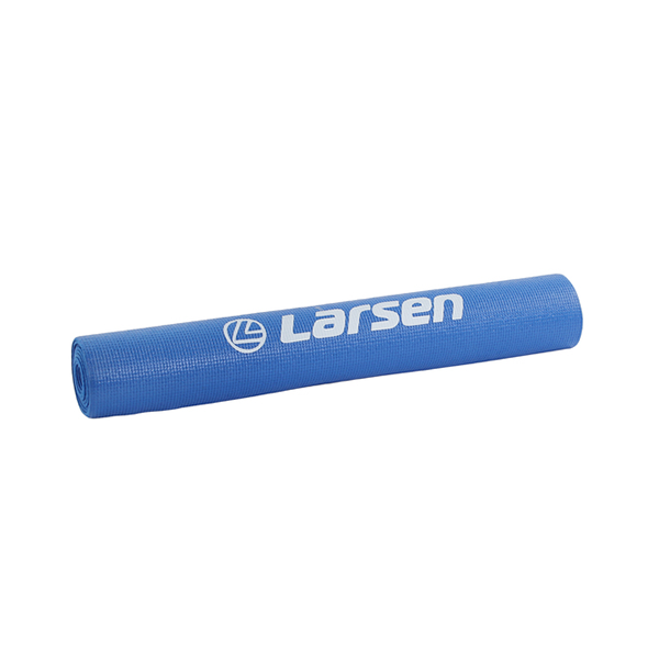 Коврик для фитнеса и йоги  Larsen PVC синий р173х61х0,4см