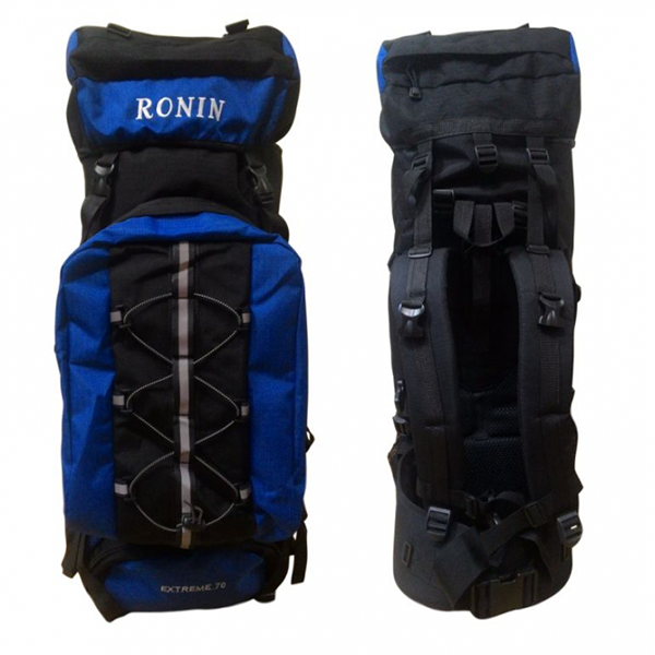 Рюкзак Ronin 80л, станковый, 2 в 1 double (двойной), черно-синий / 10662