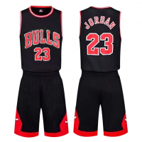 Форма баскетбольная взрослая Chicago Bulls черный р-р 2XL / 5454