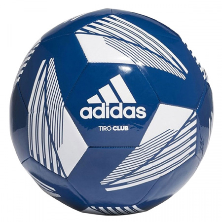 Мяч футбольный ADIDAS Tiro Club ТПУ 12 пан маш сш р.5 цв.белый-синий / FS0365