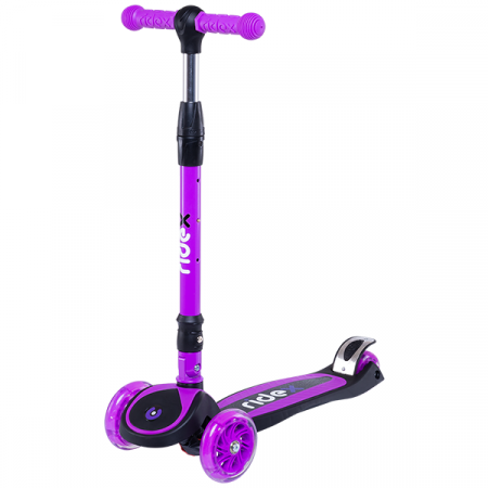 Самокат 3-х колесный RIDEX 3D Tiny Tot (120/80 мм), фиолетовый / 16148