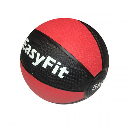 Медбол EasyFit 5 кг черно-красный / 1514