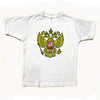 Футболка Герб белая р.42