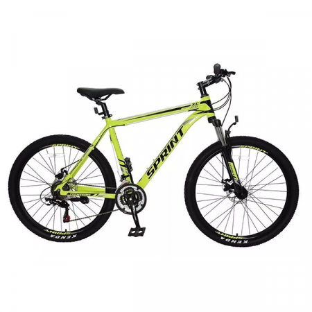 Велосипед TechTeam Sprint 26"х17" белый (зелёный) / TT