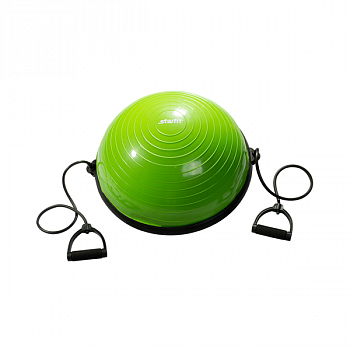 Полусфера "BOSU" STARFIT GB-501 с эспандерами, с насосом, зеленый/7270