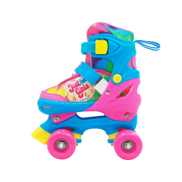 Раздвижные роликовые коньки КВАДЫ JUST pink (S (29-32)) / Alcap