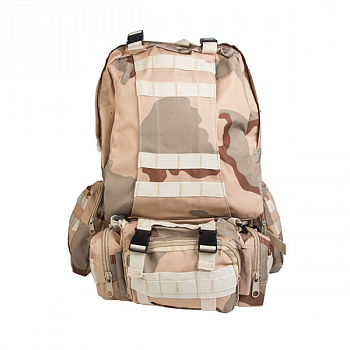 Рюкзак тактический с подсумками, 3-Farben desert / rep-0653farb