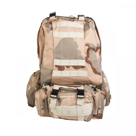 Рюкзак тактический с подсумками, 3-Farben desert / rep-0653farb