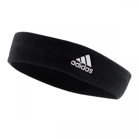 Эластичная повязка adidas на лоб от пота, цвет черный / WS