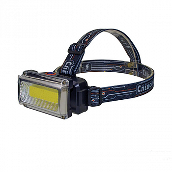 Фонарь налобный "СИБИРСКИЙ СЛЕДОПЫТ-RAY LIGHT", 1 COB, аккум. 220В / PF-PFL-HL39